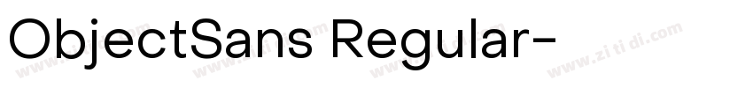 ObjectSans Regular字体转换